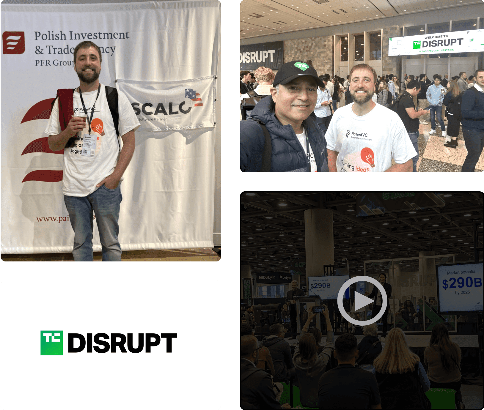 TechCrunch Disrupt event collage